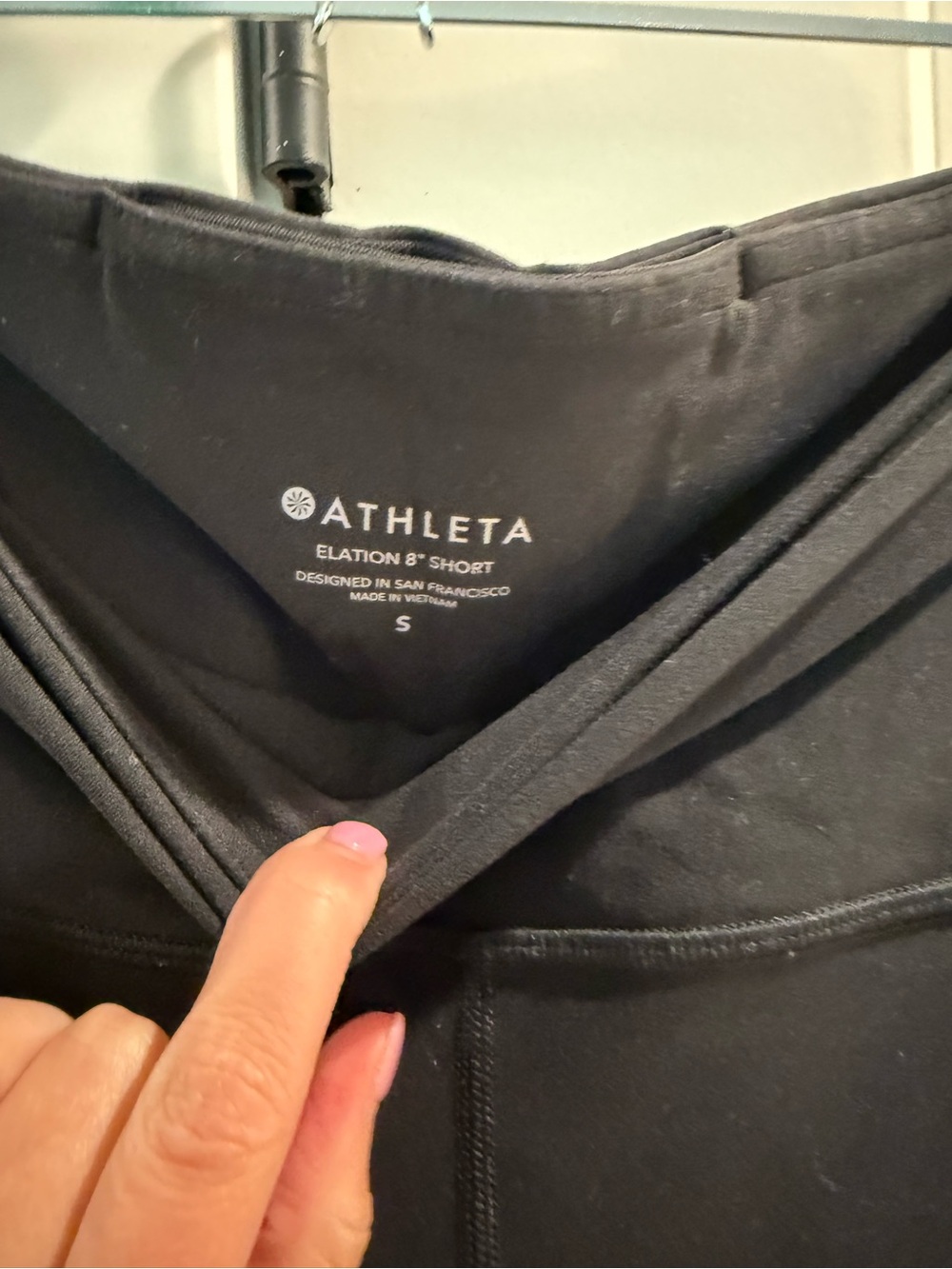 Athleta Black High-Rise Bike Shorts - Picture 2 of 3